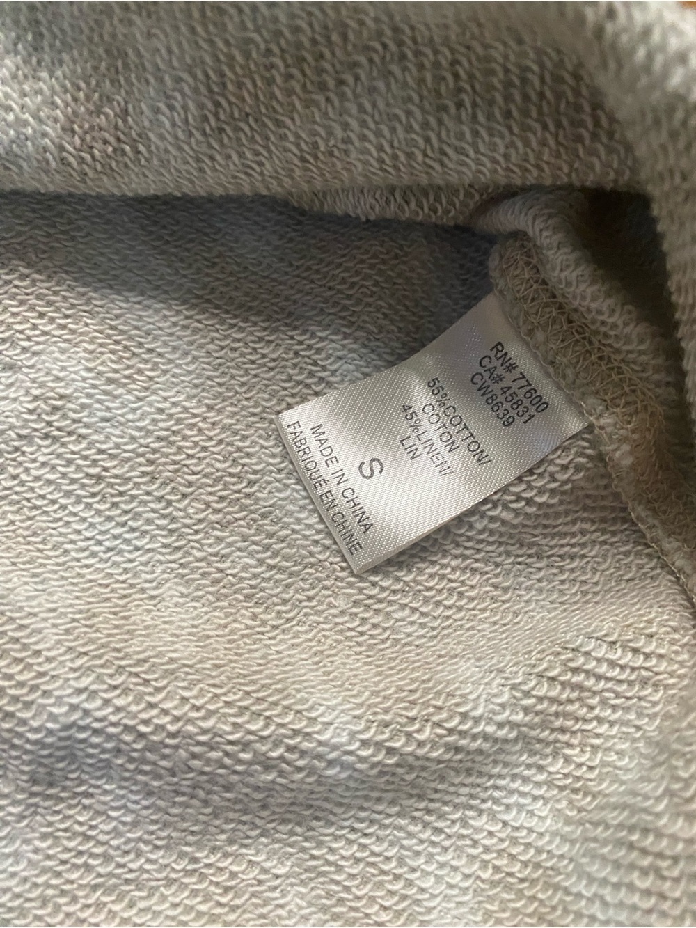 Chaser Leopard Print Cropped Hoodie Raw Hem Pullover Sweatshirt Small NWT - Picture 9 of 9